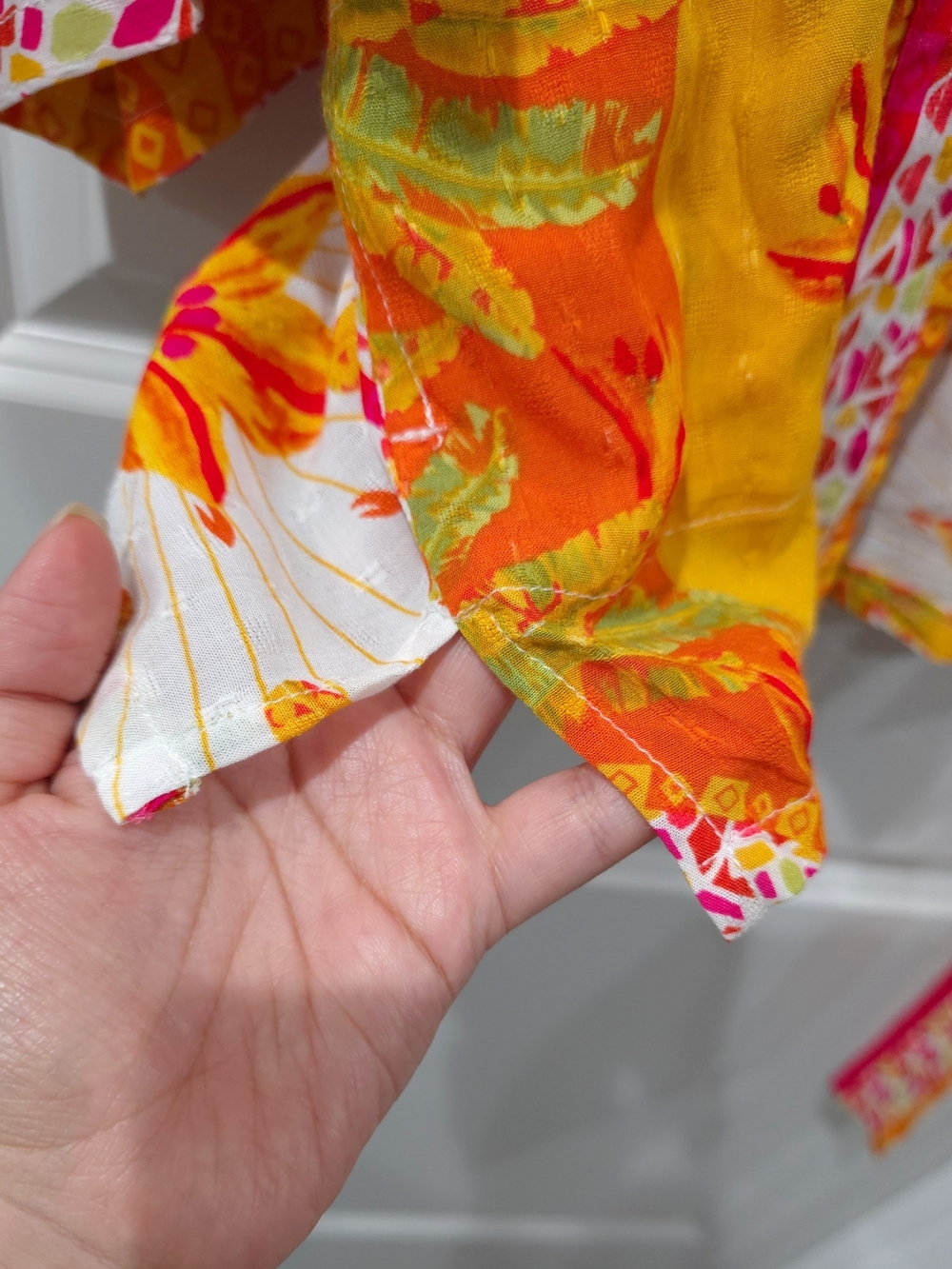 Haute Hippie Vibrant Multicolor Pineapple Floral Tie-Waist Kimono Cardigan, Nwot - Picture 15 of 16